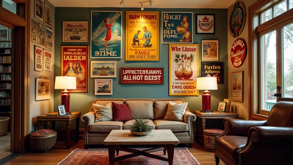 Collection of Art Deco advertising signs