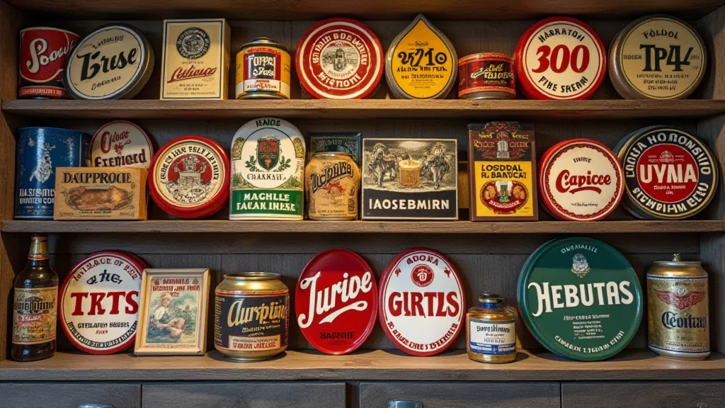 Collection of vintage beer signs