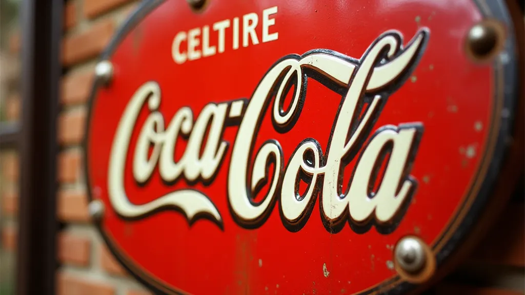 Vintage Coca-Cola Porcelain Enamel Sign