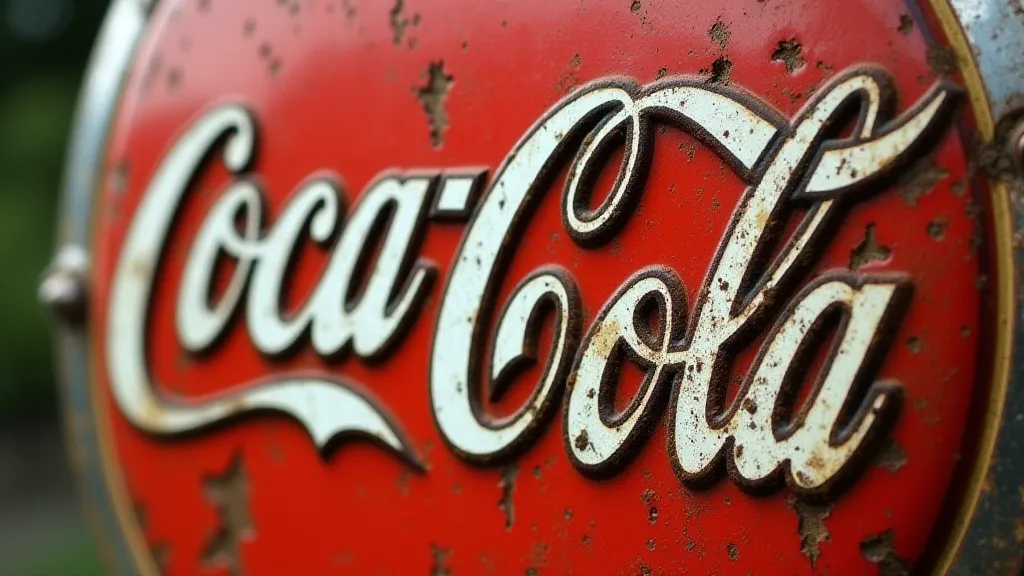 Vintage Coca-Cola soda fountain sign