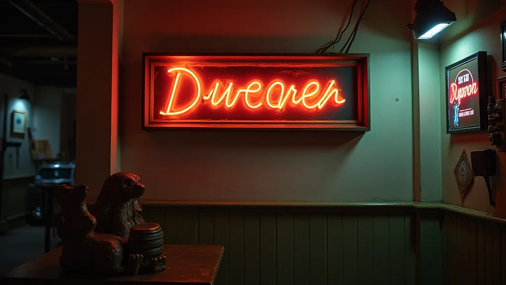 Vintage sign displayed on wall