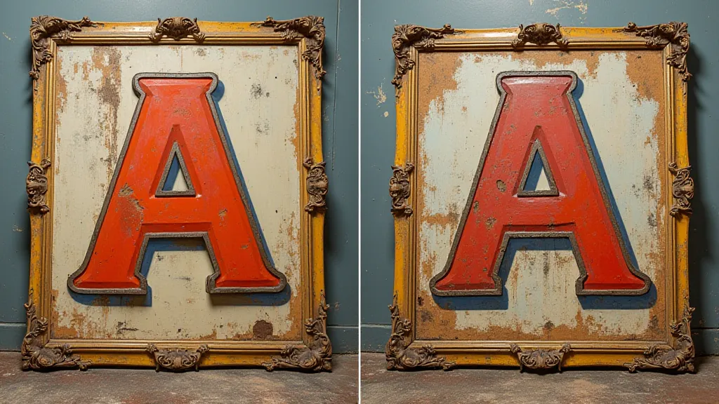 Comparison of authentic wear vs. artificial distress