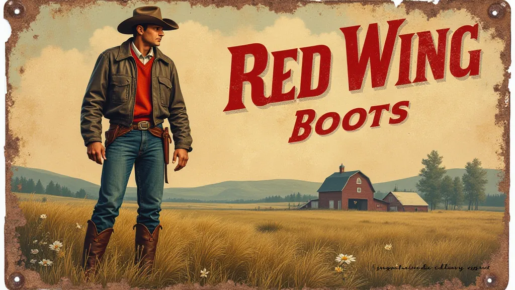Red Wing Boots advertising sign
