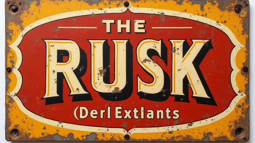 Screen printed sign texture