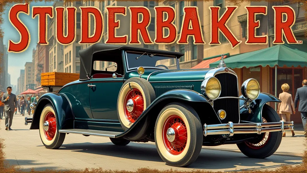 Studebaker advertising sign from the 1920s